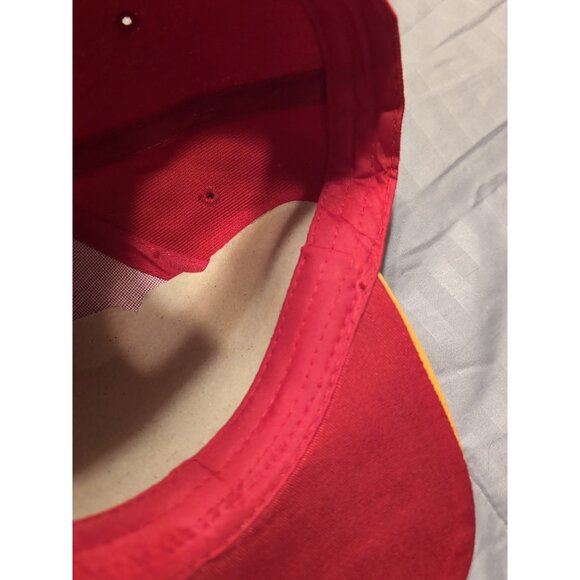 Galaxy Inc Red Yellow Scotland Embroidered Rampant Lion Hat 100% Cotton - Picture 5 of 7